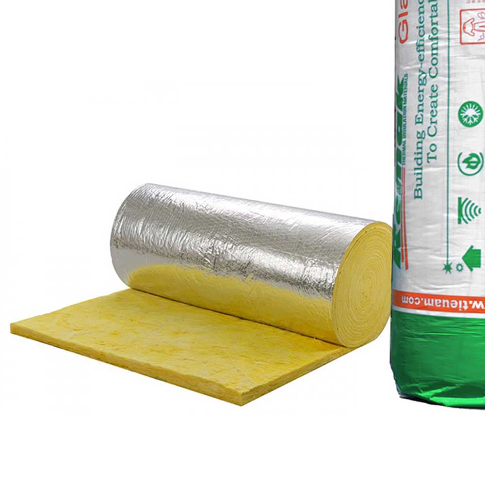 Bông thủy tinh (Glasswool) Có 1 Mặt Bạc